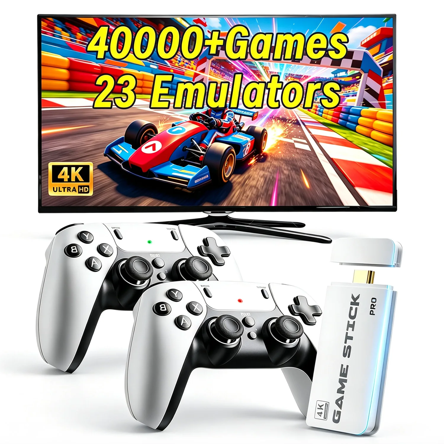 Retro Gaming N64 - M15 Retro Game Stick, 4K HDMI-uitgang,